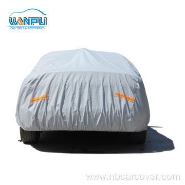 Custom Waterproof UV Protection reflective stripe Car Cover